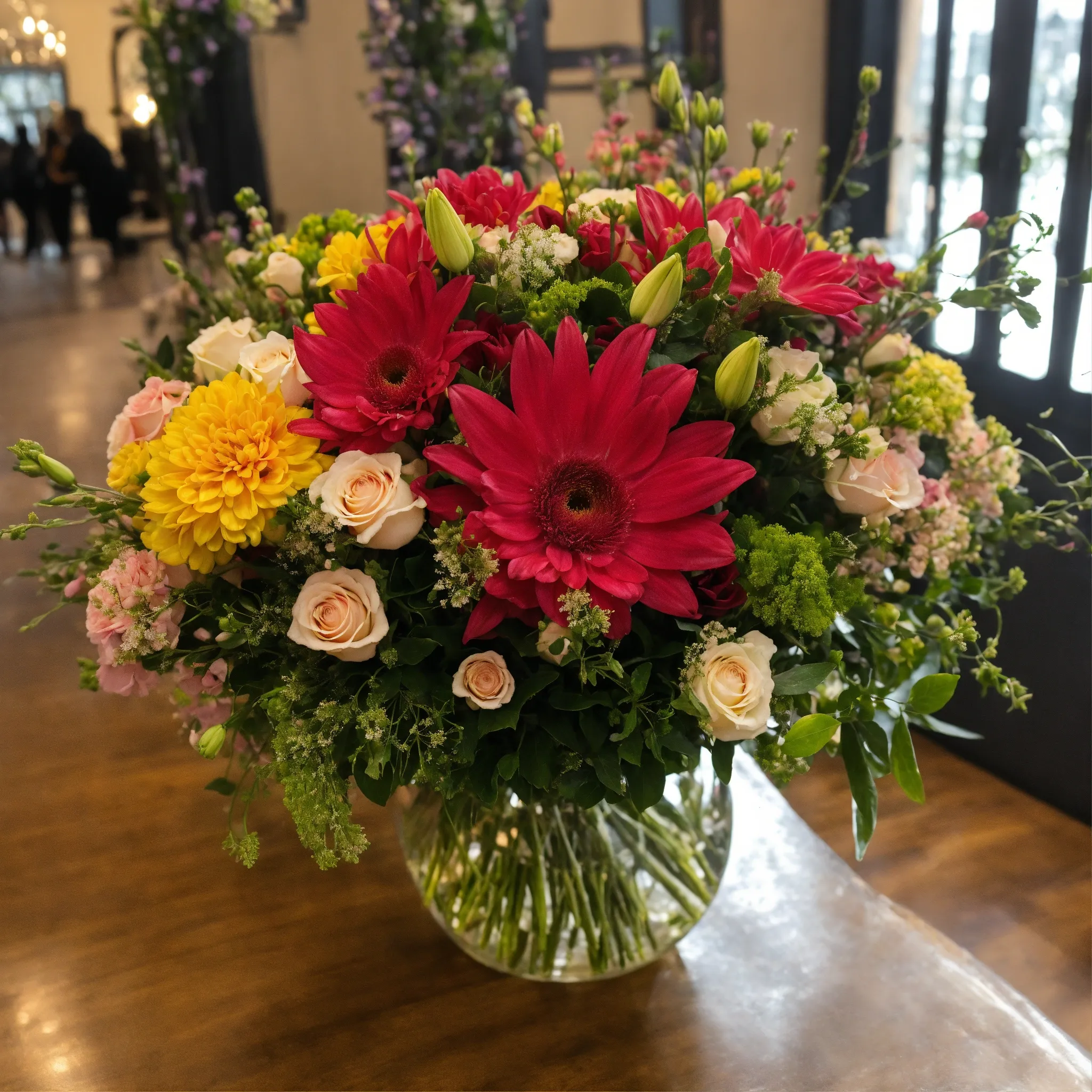 Ikebana-inspired minimalist arrangement